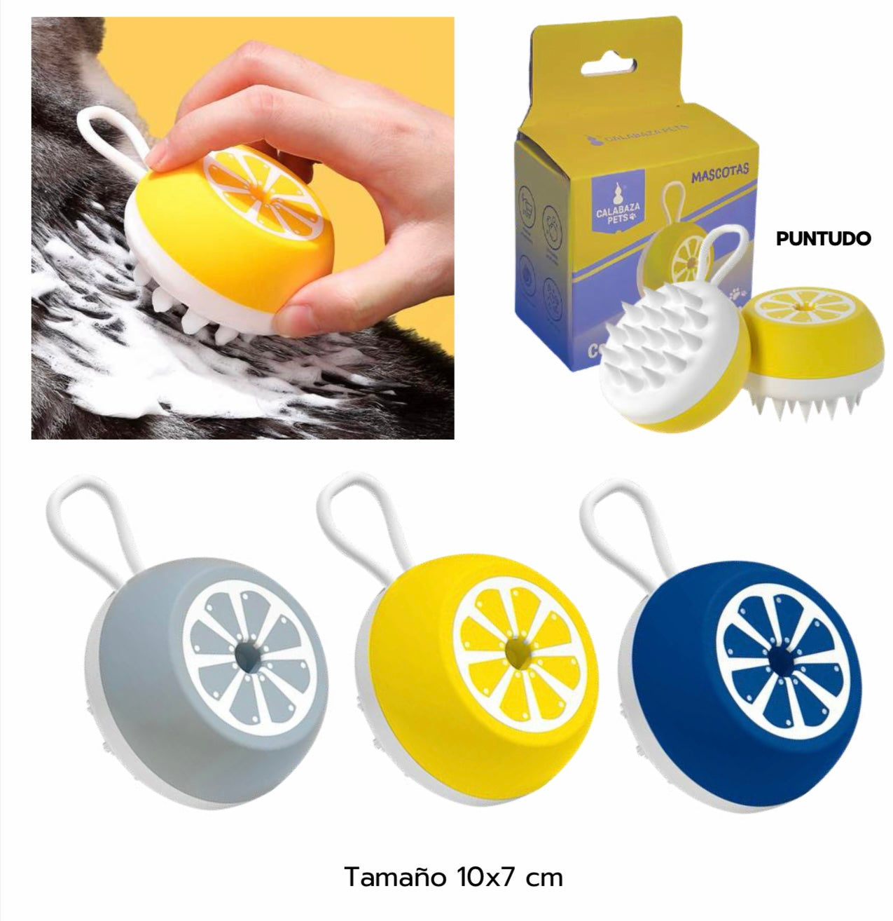 Cepillo de Baño con Dispensador de Shampoo
