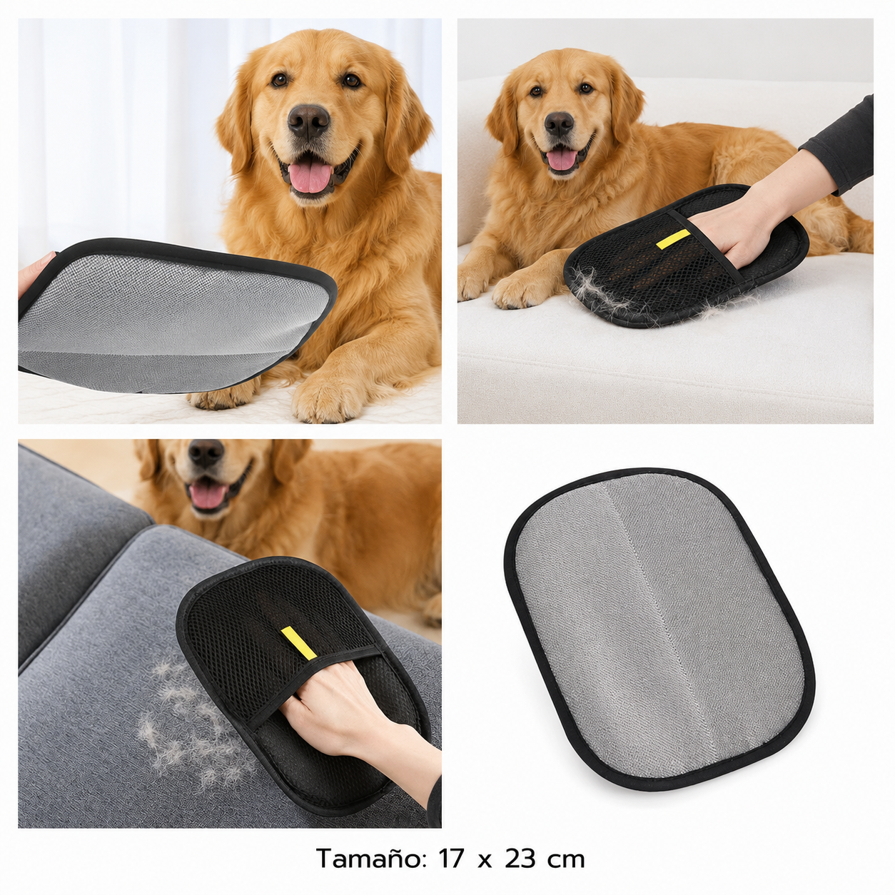 Guante Removedor de Pelo para Muebles y Ropa