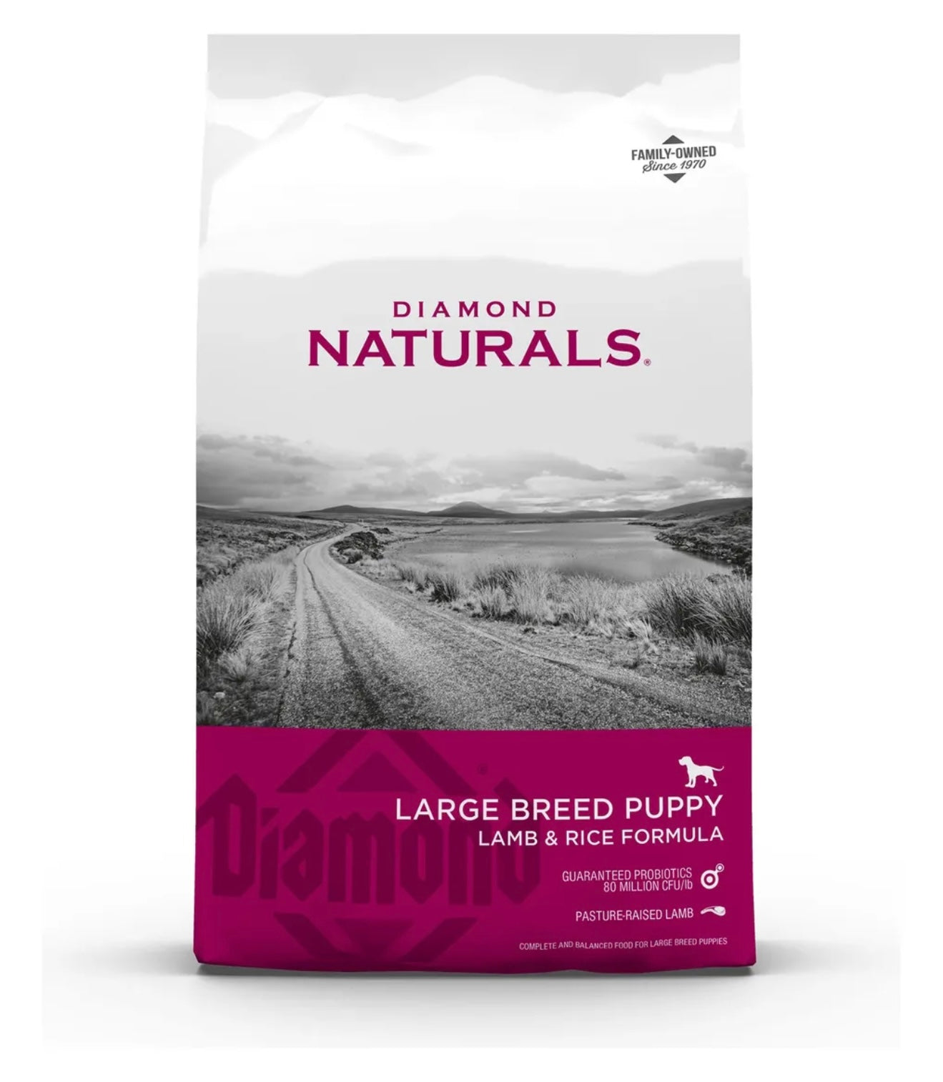 Alimento Diamond Naturals Large Breed Puppy para perro cachorro de raza grande sabor cordero y arroz