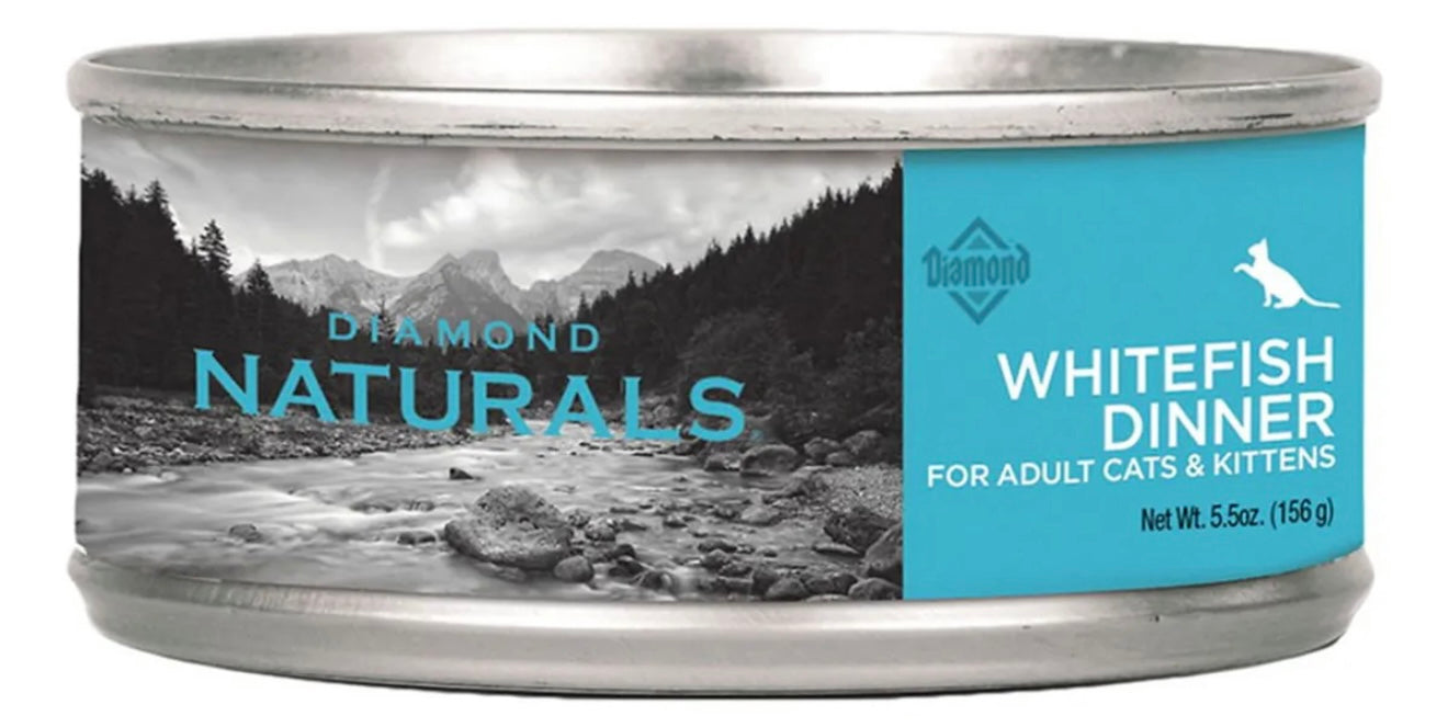 Diamond Naturals Whitefish Dinner Lata – Gatos Adultos y Gatitos