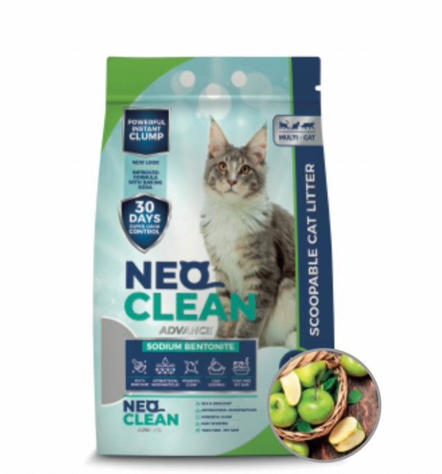 Arena para Gatos Aglomerante Neo Clean Advance Aroma Manzana