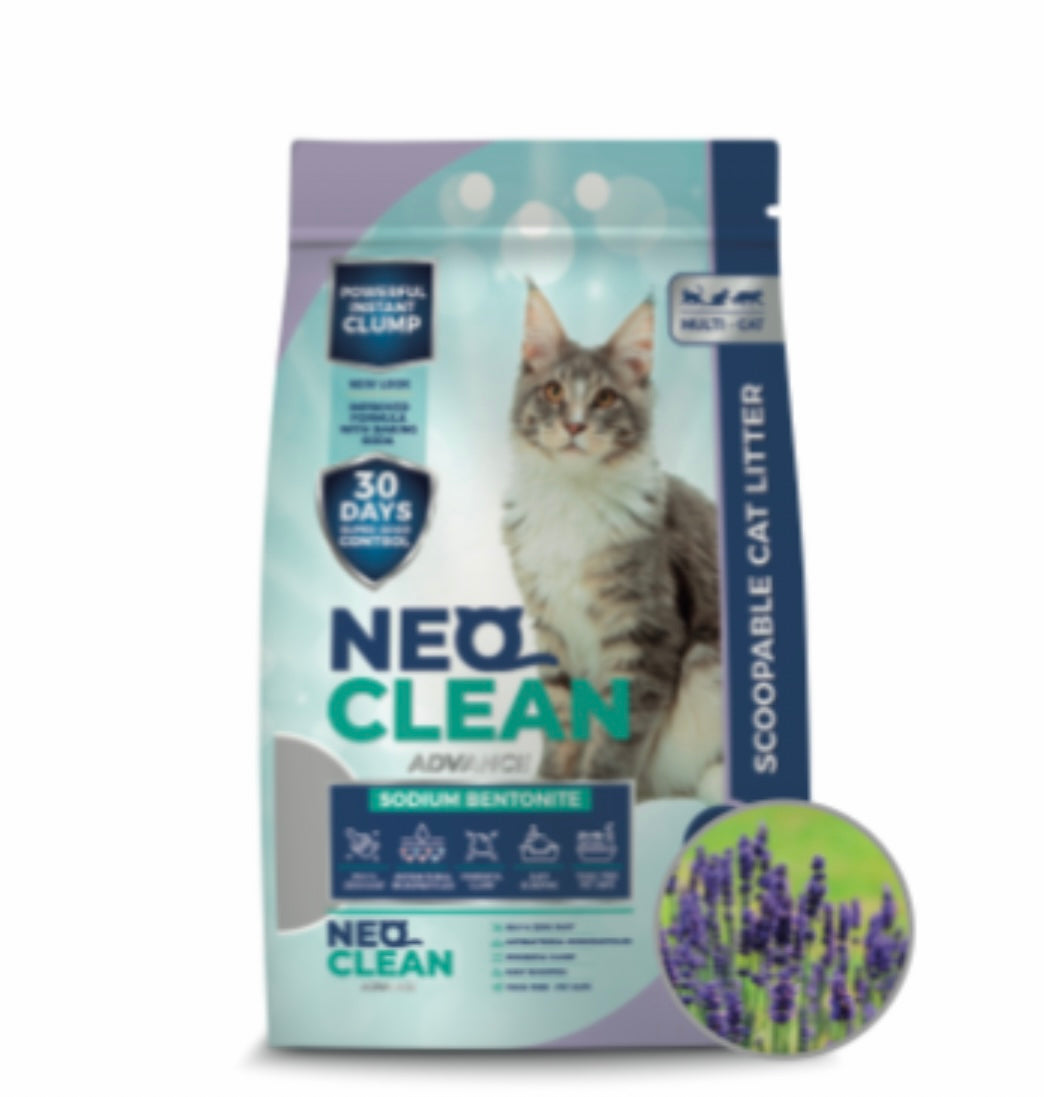 Arena para Gatos Aglomerante Neo Clean Advance Aroma Lavanda