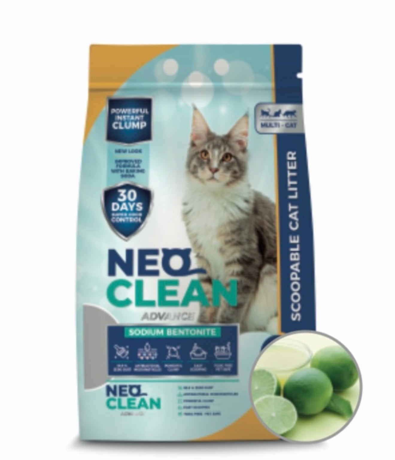 Arena para Gatos Aglomerante Neo Clean Advance Aroma Limón