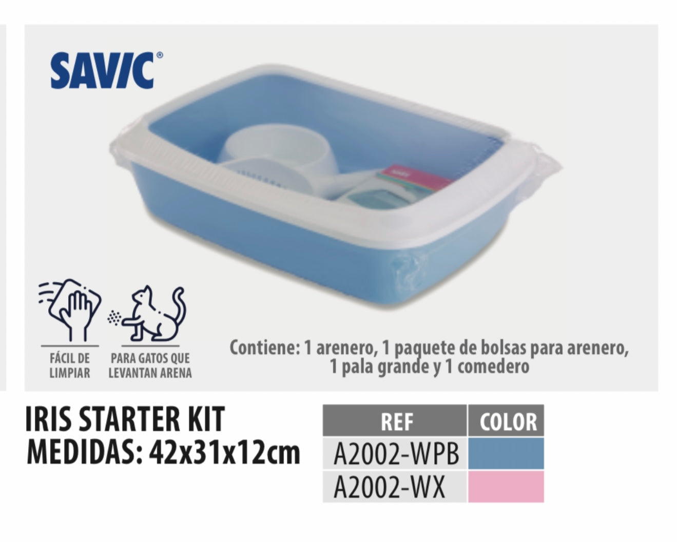 Arenera para Gatos Savic Iris Starter Kit