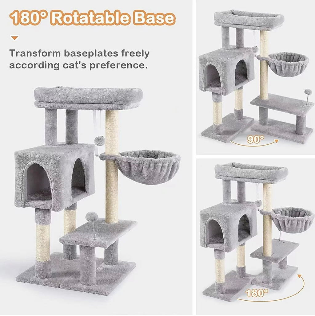 Torre Rascador Multifuncional para Gatos