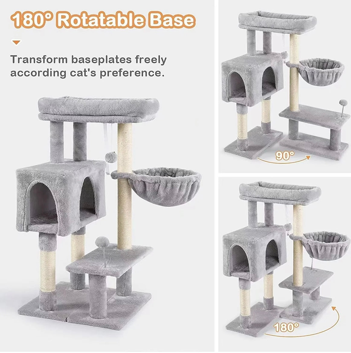 Torre Rascador Multifuncional para Gatos