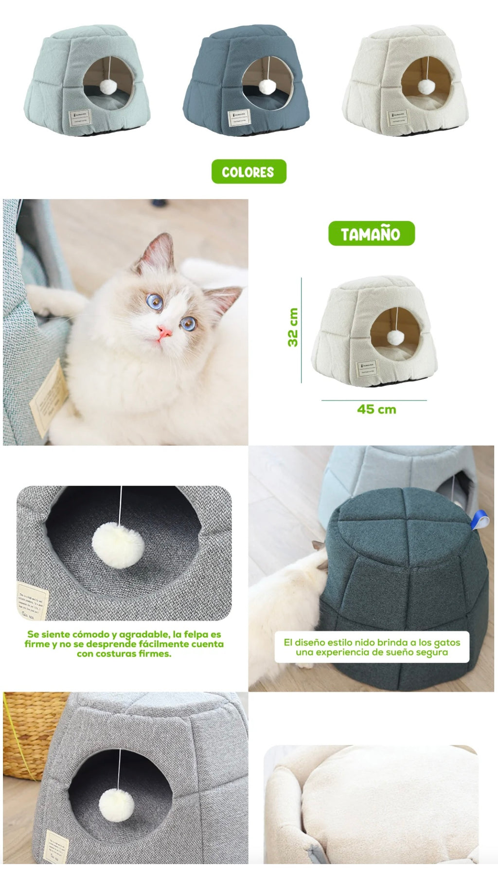 Casa Nido Premium para Gatos