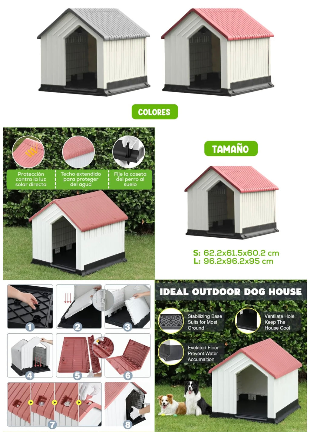Casa Plástica para Perros