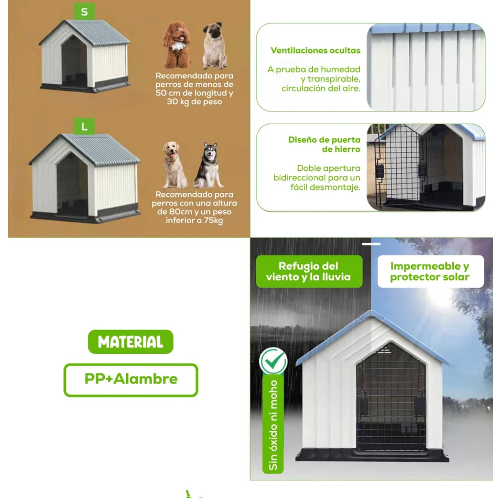 Casa Plástica para Perros