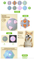 Pelota Dental Interactiva para Perros con Sonido y Luz LED